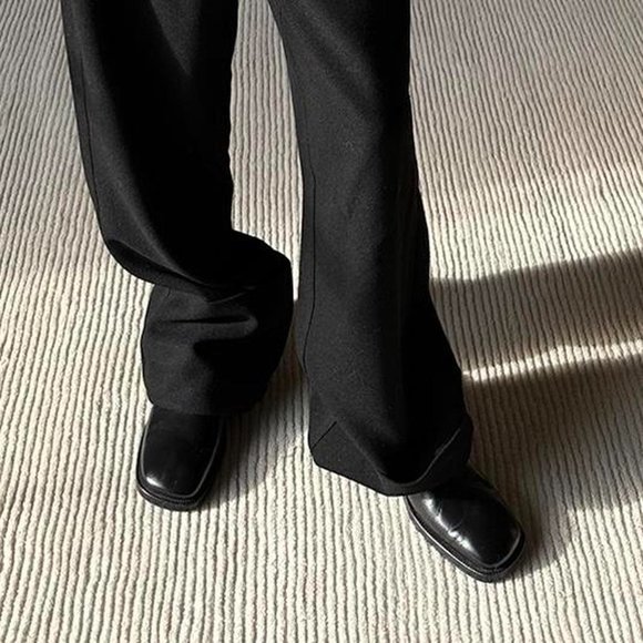 Low Classic Black Leather Oxford Shoes size 39 - Picture 8 of 8